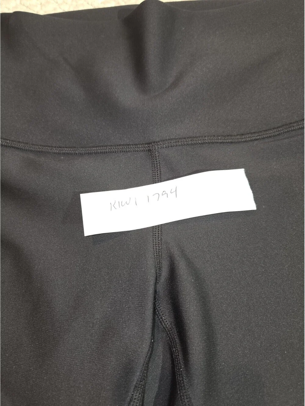 Alo Yoga Moto Leggings Black High Waisted Ribbed Mesh Panels Womens Size M